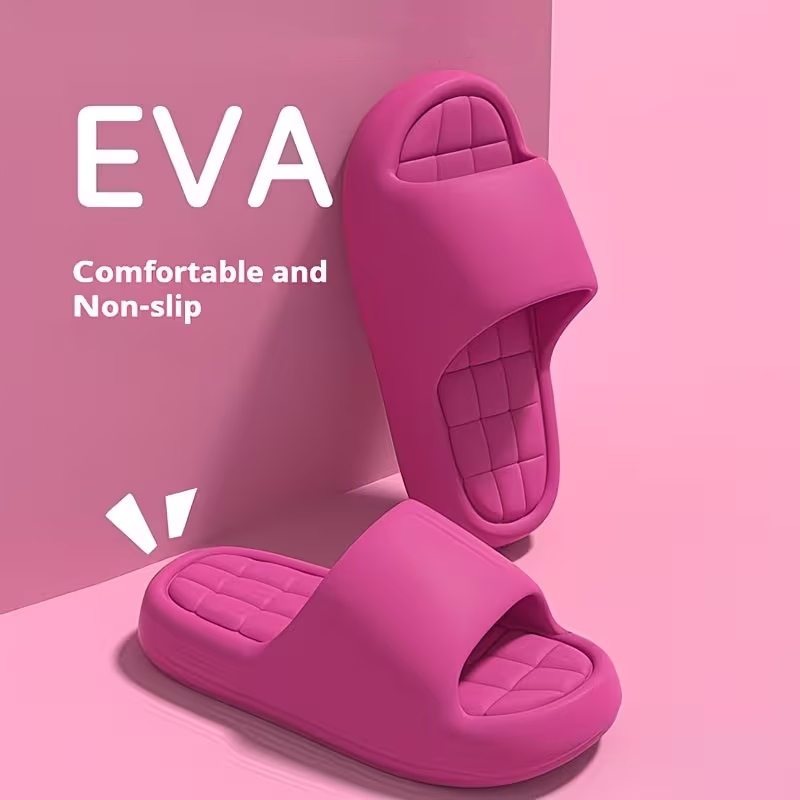 Women Shoes Size To Men - รองเท้าแตะผู้หญิงสำหรับฤดูร้อน รองเท้าใส่ในห้องน้ำ พื้นหนานุ่ม กันลื่น รองเท้าแตะใส่ในบ้าน รองเท้าแตะชายหาดแฟชั่นน้ำหนักเบาสำหรับผู้ชาย