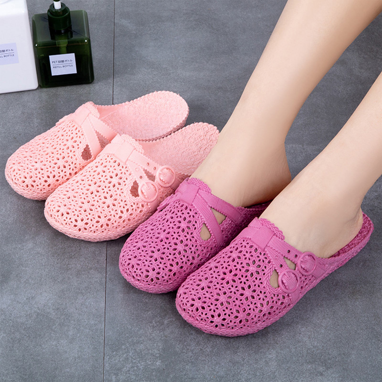 Women'S Shoes Large - Wrap-Toe รองเท้าแตะฤดูร้อนกลางแจ้ง Perforated รองเท้าแฟชั่น Casual Hollow