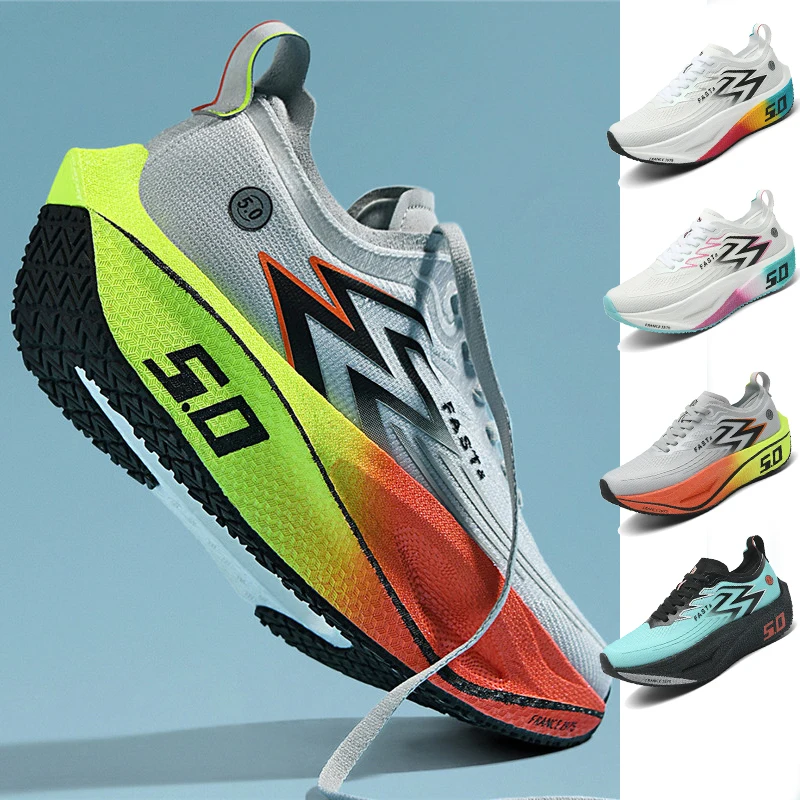 Women Shoes Zoom - รองเท้าวิ่งน้ำหนักเบาคุณภาพสูงสำหรับผู้ชายและผู้หญิง รองเท้าฝึกซ้อมแบบมีเบาะรองรับแรงกระแทก รองเท้าผ้าใบที่ทนทานต่อการสึกหรอ