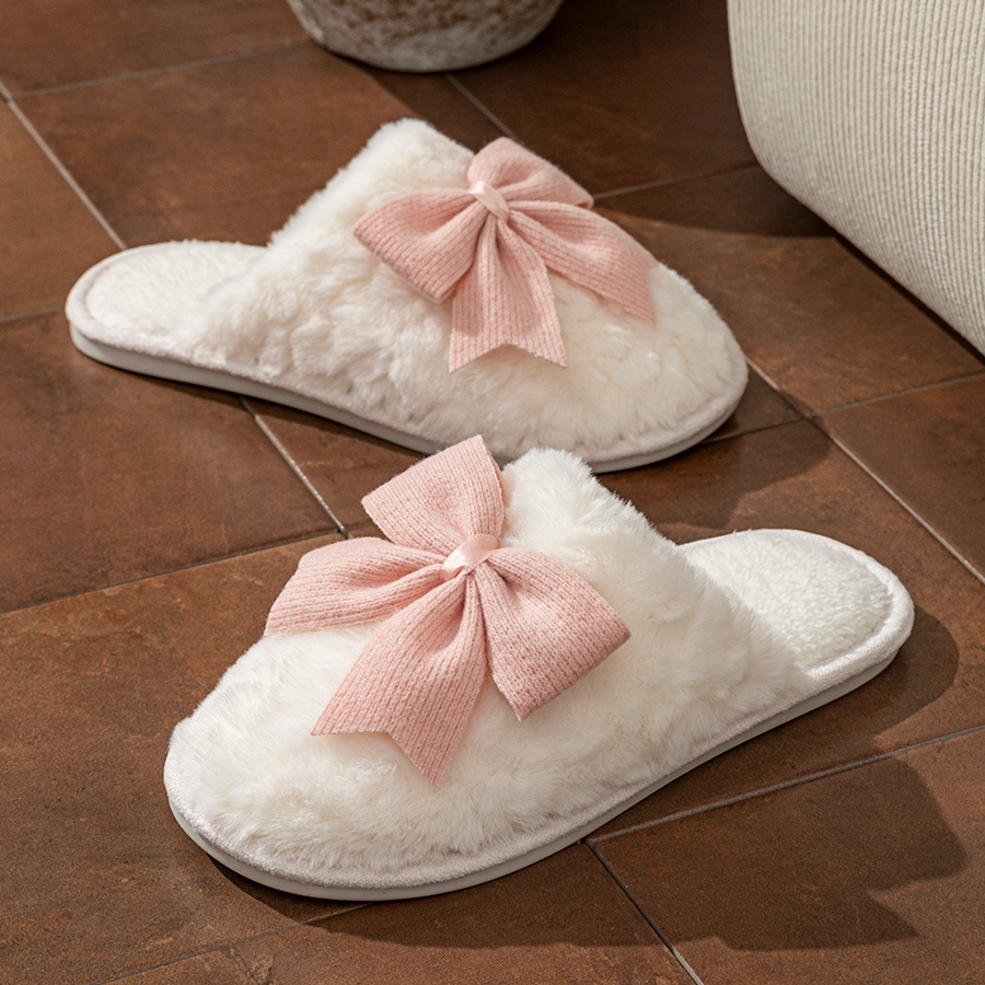 Women'S Shoes Large - รองเท้าแตะผู้หญิง YNPO 2026 ลายผีเสื้อแฟชั่นน่ารัก สำหรับฤดูหนาว ใส่ในบ้าน