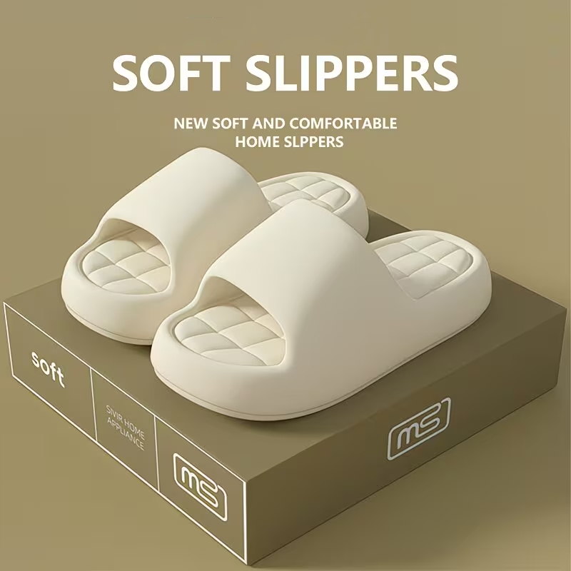 Women Shoes Size To Men - รองเท้าแตะแฟชั่นผู้หญิง สำหรับใส่ในบ้าน พื้นหนานุ่ม กันลื่น ทนทานต่อการสึกหรอ รองเท้าสไลด์สำหรับห้องน้ำ