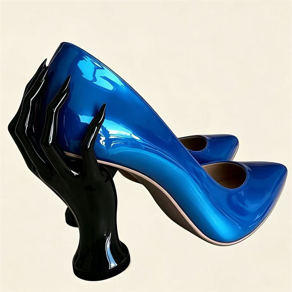 รองเท้าส้นสูงหนังแก้วสีแดงสำหร - Women'S Shoes Hands Free บทวิจารณ์และราคา