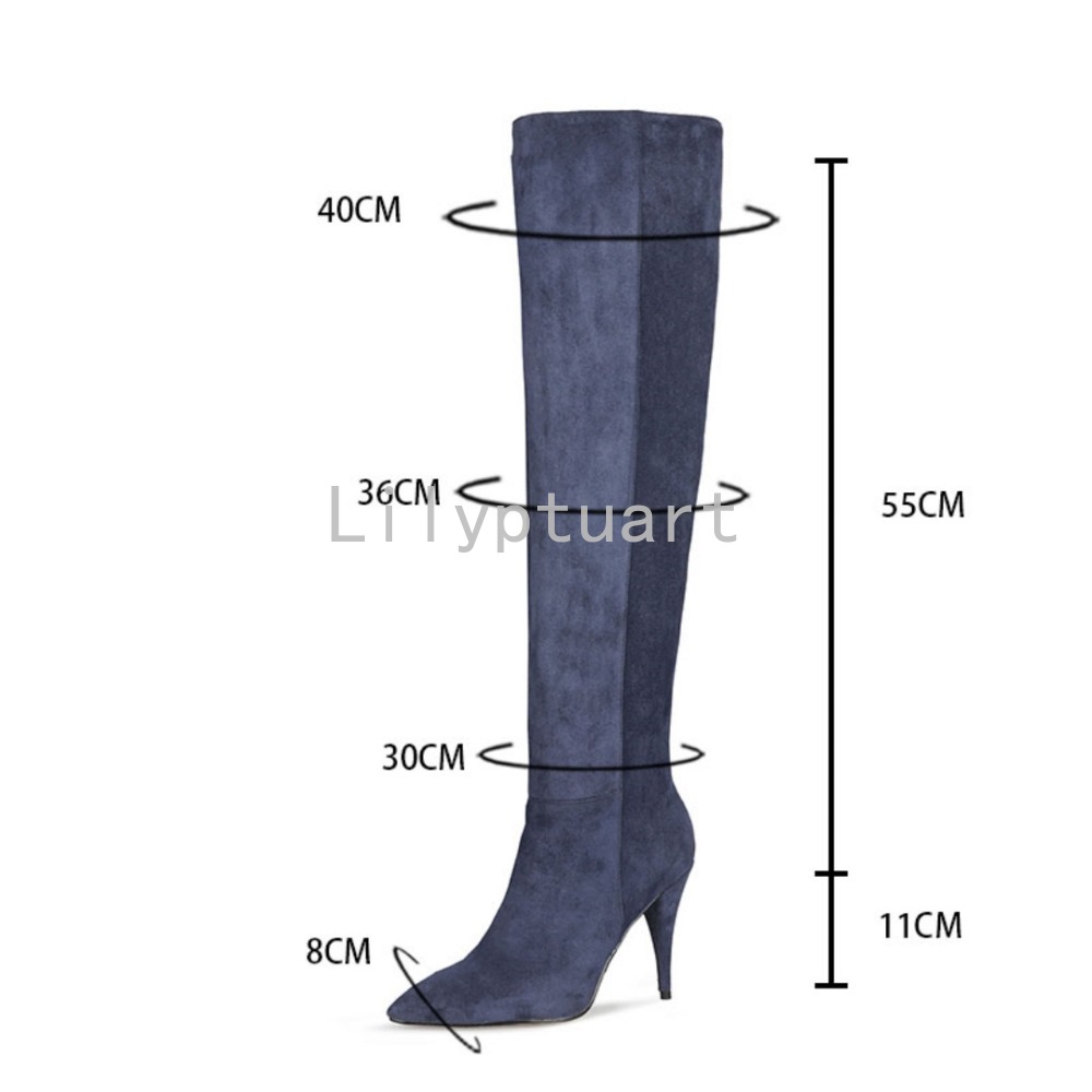 รองเท้าบูทผู้หญิงสีน้ำเงินหนัง - Women'S Shoes Navy Blue บทวิจารณ์และราคา