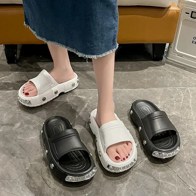 รองเท้าแตะชายหาดแบบสวมสำหรับฤด - Women'S Shoes For Flat Feet บทวิจารณ์และราคา