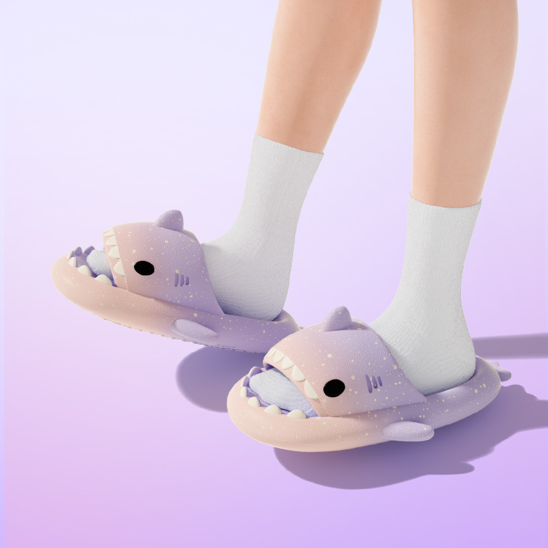 น่ารักการ์ตูน Shark รองเท้าแตะ - Women Shoes Size To Men บทวิจารณ์และราคา