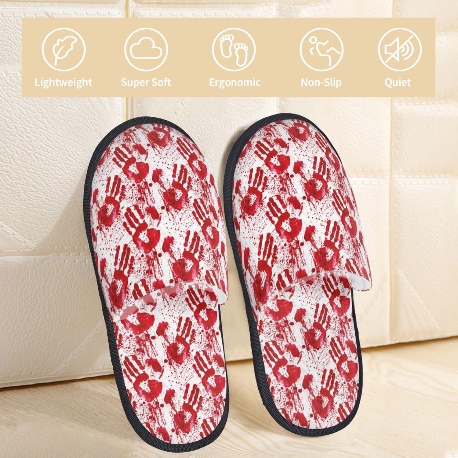 รองเท้าแตะขนปุยลายมือเปื้อนเลื - Women'S Shoes Hands Free บทวิจารณ์และราคา