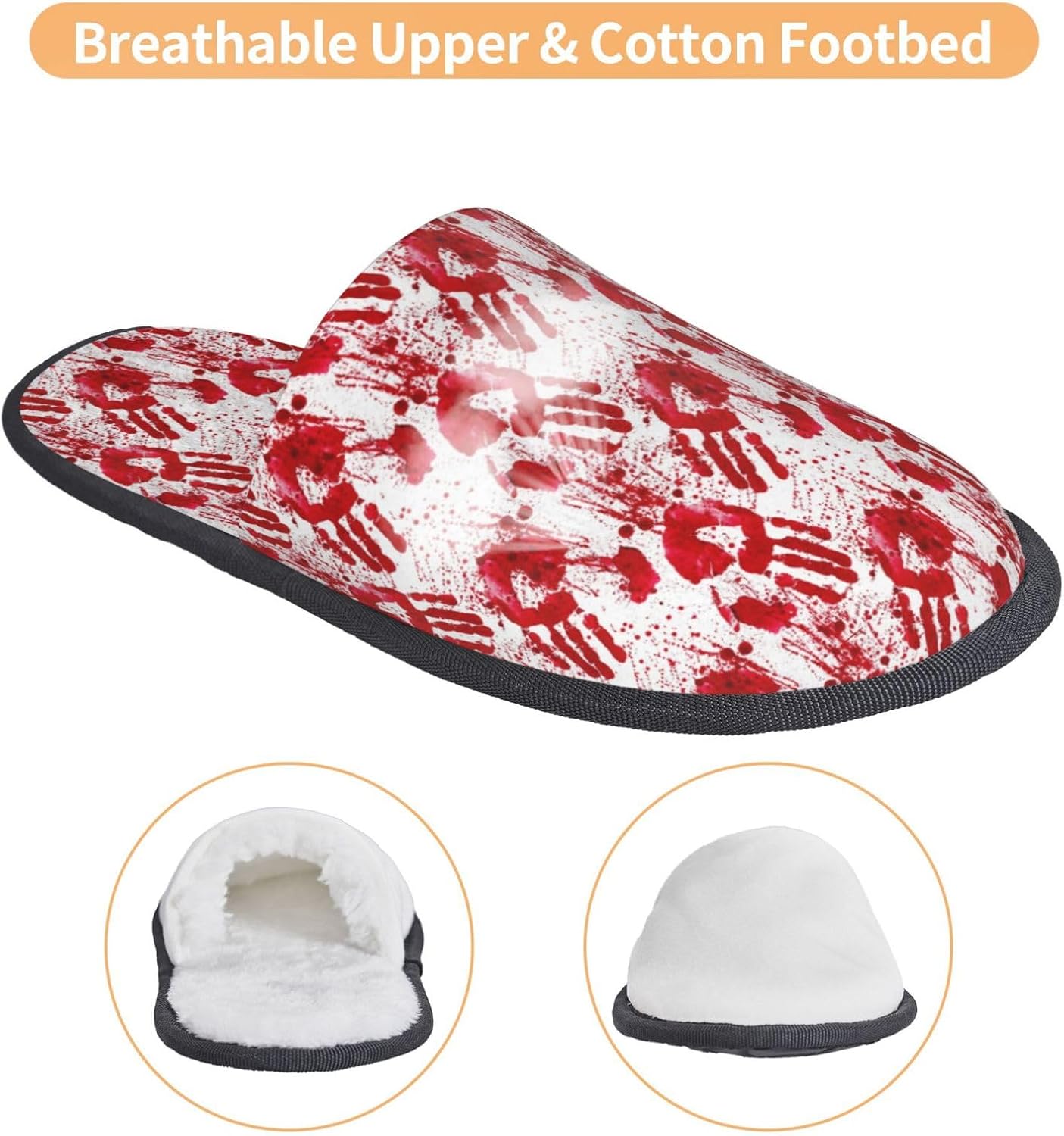 รองเท้าแตะขนปุยลายมือเปื้อนเลื - Women'S Shoes Hands Free บทวิจารณ์และราคา