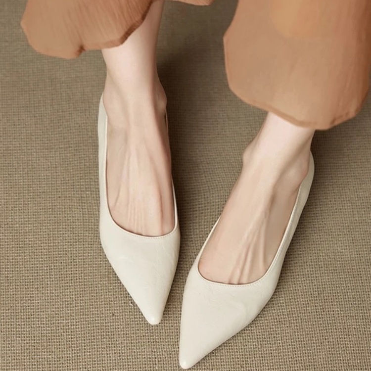 รองเท้าส้นสูงแบบสลิปออน หนังกล - Women'S Shoes Non Slip บทวิจารณ์และราคา