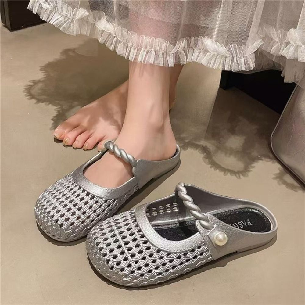 รองเท้าแตะแบบสวมครึ่งเท้า ระบา - Women'S Shoes Hands Free บทวิจารณ์และราคา
