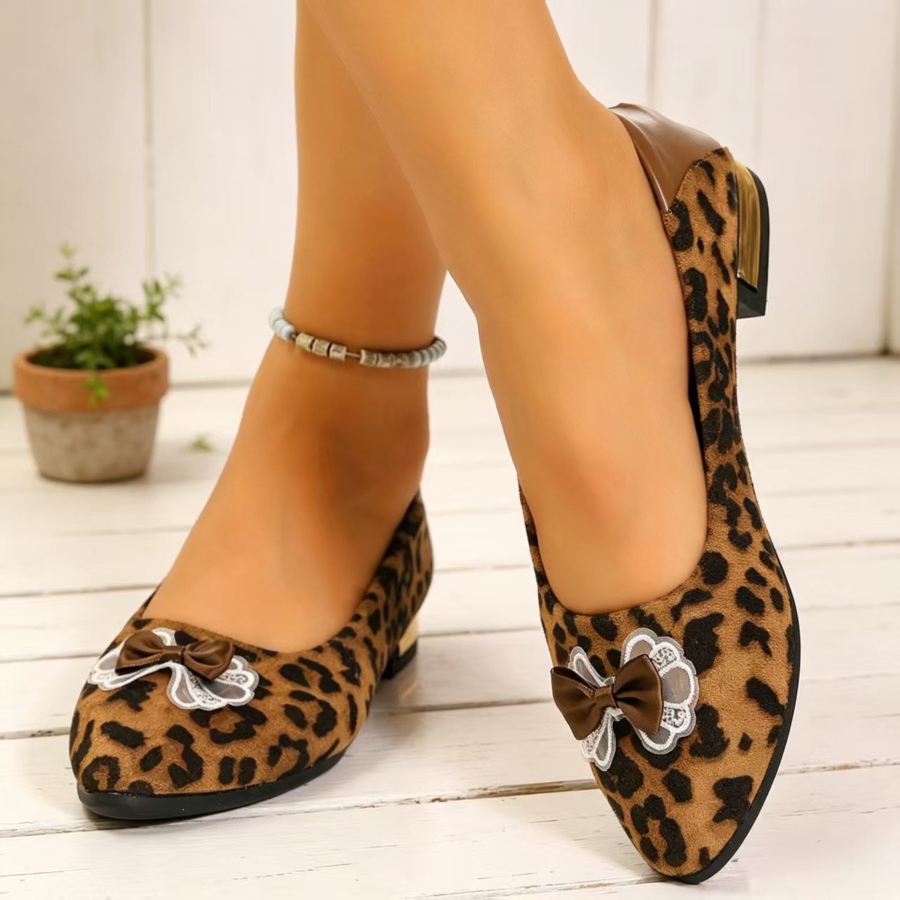 รองเท้าส้นเตี้ยหัวแหลมแฟชั่นฤด - Women Shoes Heels บทวิจารณ์และราคา
