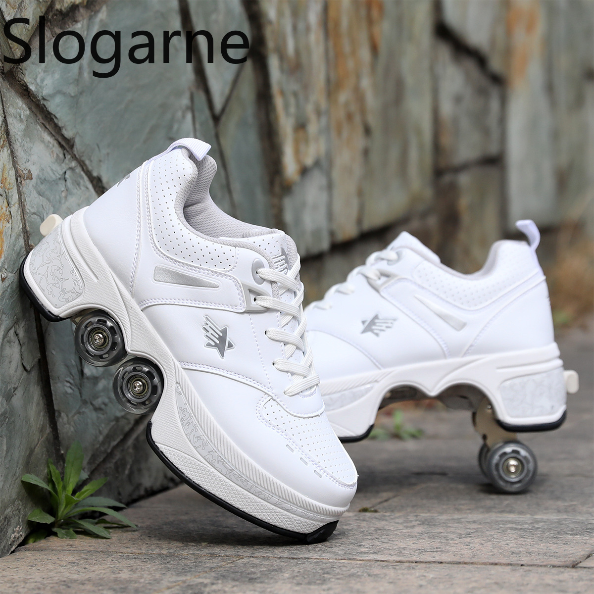รองเท้าสเก็ตแบบมีล้อ 4 ล้อ สำห - Women Shoes Size To Men บทวิจารณ์และราคา