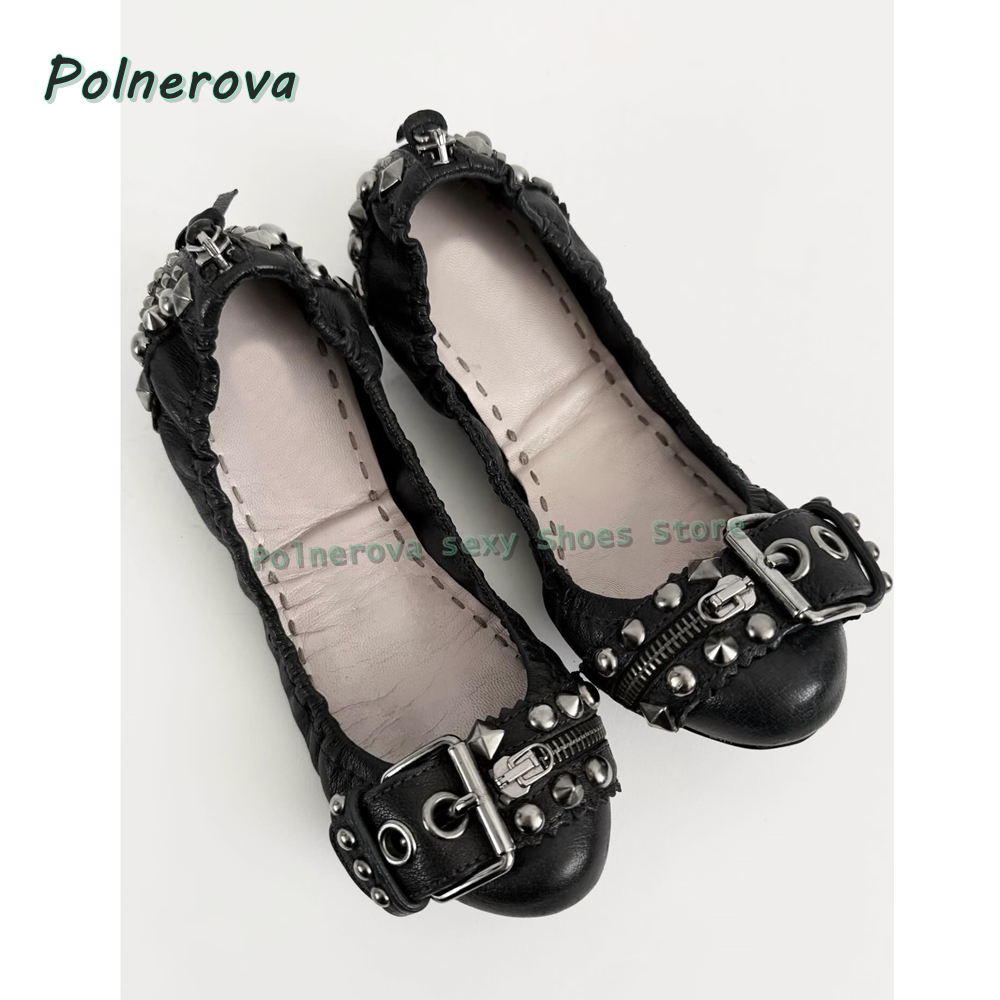 รองเท้าส้นเตี้ยแบบมีซิปประดับต - Women'S Shoes Large บทวิจารณ์และราคา
