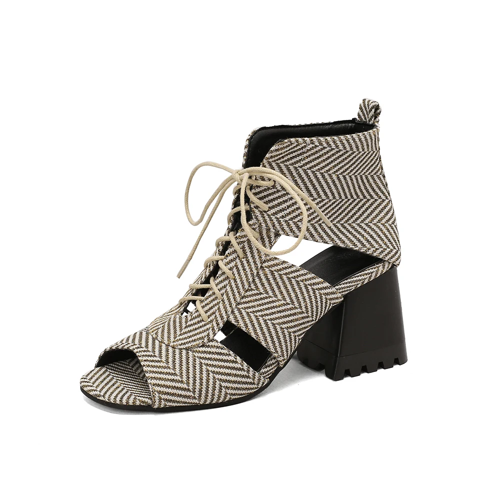 ฤดูร้อนใหม่สบายสีฟ้าสีน้ําตาลผ - Women'S Shoes Navy Blue บทวิจารณ์และราคา