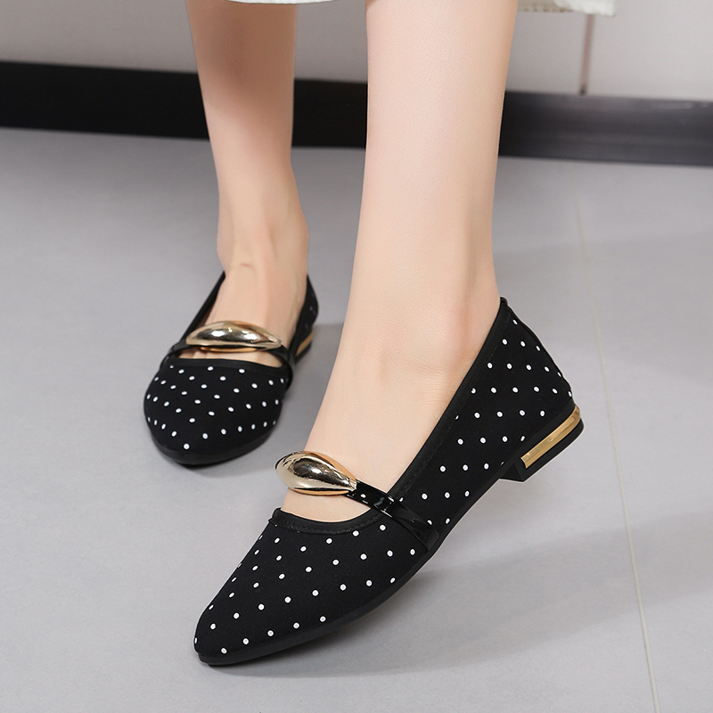 รองเท้าส้นเตี้ยทรงแหลม ดีไซน์ห - Women'S Shoes Large บทวิจารณ์และราคา