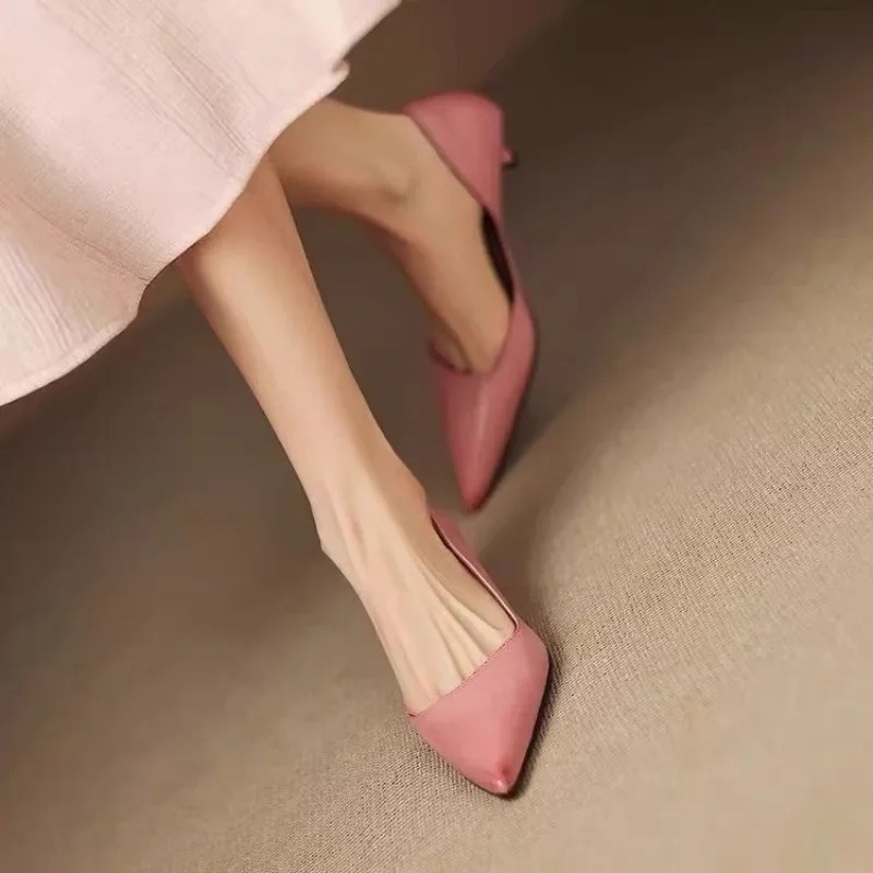 รองเท้าส้นเข็มหัวแหลมแฟชั่นสำห - Women Shoes Heels บทวิจารณ์และราคา