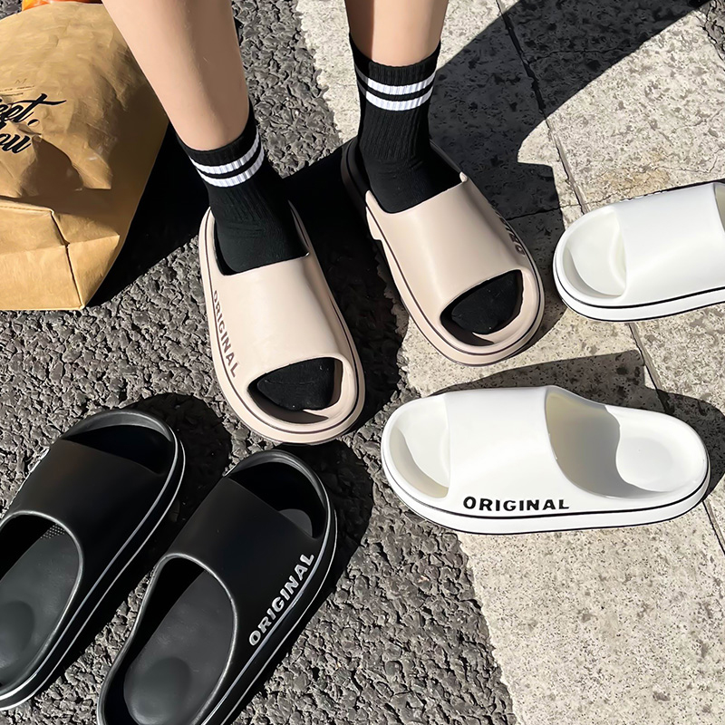 รองเท้าแตะพื้นหนาสำหรับผู้ชายแ - Women Shoes Size To Men บทวิจารณ์และราคา