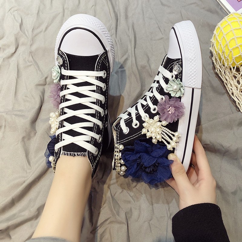 รองเท้าผ้าใบหุ้มข้อสูงสำหรับผู - Women'S Shoes Hands Free บทวิจารณ์และราคา