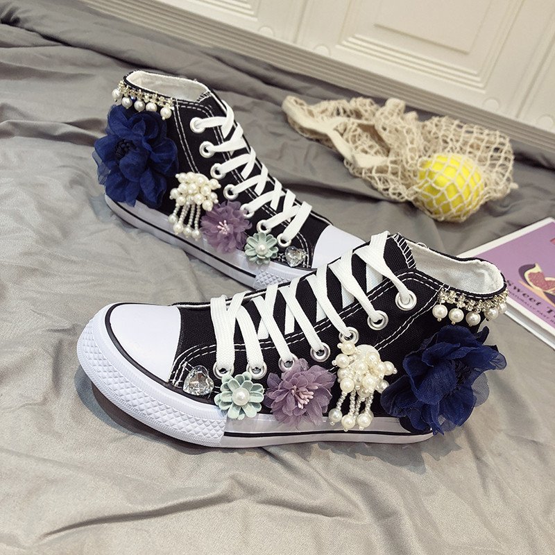 รองเท้าผ้าใบหุ้มข้อสูงสำหรับผู - Women'S Shoes Hands Free บทวิจารณ์และราคา