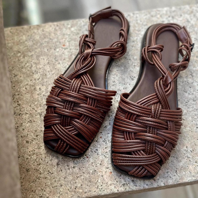 รองเท้าแตะโรมันแบบสานมือพื้นเร - Women'S Shoes Hands Free บทวิจารณ์และราคา