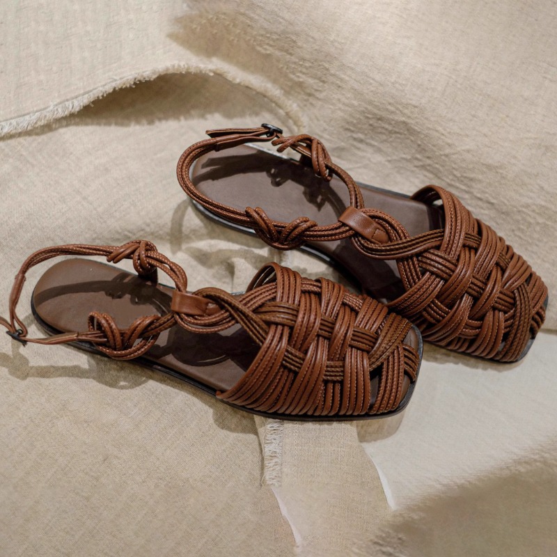 รองเท้าแตะโรมันแบบสานมือพื้นเร - Women'S Shoes Hands Free บทวิจารณ์และราคา
